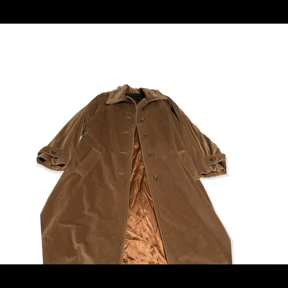 Beautiful Vintage Cashmere Trench Coat 🧥 🤎with silk interior - Picture 6 of 8